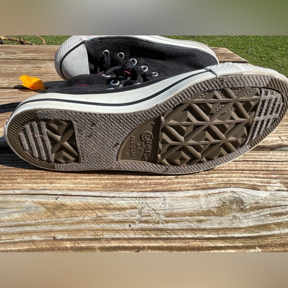 💕Black & hot pink fold down converse - Picture 9 of 12